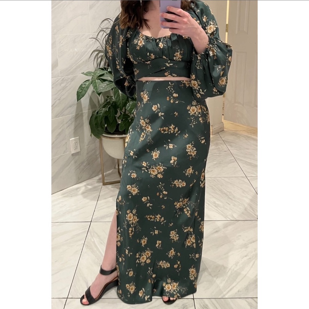 Altar’d State Floral Maxi Skirt